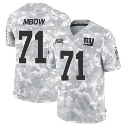 Men's Marcus Mbow New York Giants No.71 Limited 2024 Salute to Service Jersey - Arctic Camo
