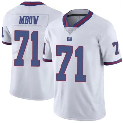 Men's Marcus Mbow New York Giants No.71 Limited Color Rush Jersey - White