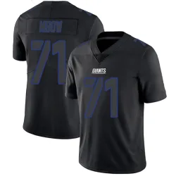 Men's Marcus Mbow New York Giants No.71 Limited Jersey - Black Impact