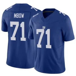 Men's Marcus Mbow New York Giants No.71 Limited Vapor F.U.S.E. Jersey - Royal