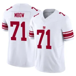 Men's Marcus Mbow New York Giants No.71 Limited Vapor F.U.S.E. Jersey - White