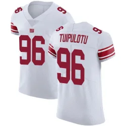 Men's Marlon Tuipulotu New York Giants No.96 Elite Vapor Untouchable Jersey - White