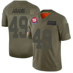 Men's Matthew Adams New York Giants No.49 Limited 2019 Salute to Service Jersey - Camo