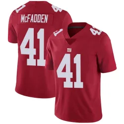 Men's Micah McFadden New York Giants No.41 Limited Alternate Vapor Untouchable Jersey - Red