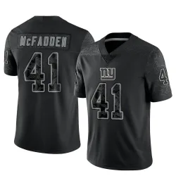 Men's Micah McFadden New York Giants No.41 Limited Reflective Jersey - Black