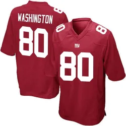 Men's Montrell Washington New York Giants No.80 Game Alternate Jersey - Red
