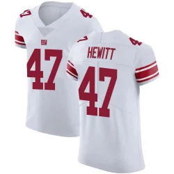 Men's Neville Hewitt New York Giants No.47 Elite Vapor Untouchable Jersey - White