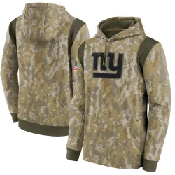 Men's New York Giants No. 2021 Salute to Service Therma Performance Pullover Hoodie - Camo