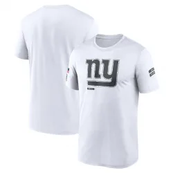 Men's New York Giants No. Legend 2024 Salute To Service Performance T-Shirt - White