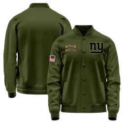 Men's New York Giants No. Salute to Service Sideline Performance Jacket - Olive