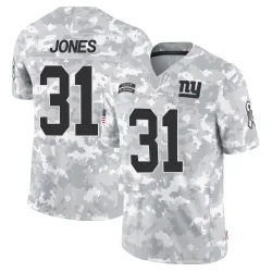 Men's Nic Jones New York Giants No.31 Limited 2024 Salute to Service Jersey - Arctic Camo