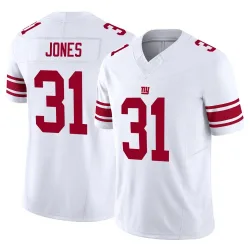 Men's Nic Jones New York Giants No.31 Limited Vapor F.U.S.E. Jersey - White