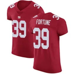 Men's O'Donnell Fortune New York Giants No.39 Elite Alternate Vapor Untouchable Jersey - Red