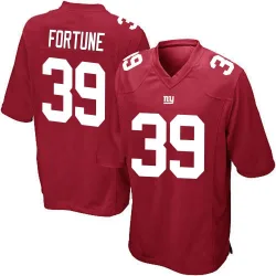 Men's O'Donnell Fortune New York Giants No.39 Game Alternate Jersey - Red