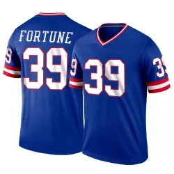 Men's O'Donnell Fortune New York Giants No.39 Legend Classic Jersey - Royal