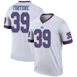 Men's O'Donnell Fortune New York Giants No.39 Legend Color Rush Jersey - White
