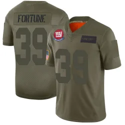 Men's O'Donnell Fortune New York Giants No.39 Limited 2019 Salute to Service Jersey - Camo