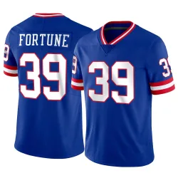 Men's O'Donnell Fortune New York Giants No.39 Limited Classic Vapor Jersey