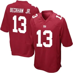 Men's Odell Beckham Jr. New York Giants No.13 Game Alternate Jersey - Red