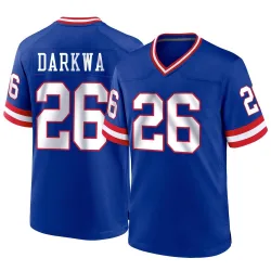 Men's Orleans Darkwa New York Giants No.26 Game Classic Jersey - Royal