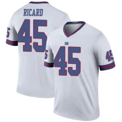 Men's Patrick Ricard New York Giants No.45 Legend Color Rush Jersey - White