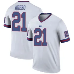 Men's Paulson Adebo New York Giants No.21 Legend Color Rush Jersey - White