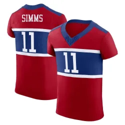 Men's Phil Simms New York Giants No.11 Elite Century Alternate Vapor F.U.S.E. Jersey - Red