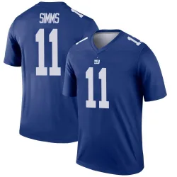 Men's Phil Simms New York Giants No.11 Legend Jersey - Royal