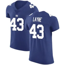 Men's Raheem Layne New York Giants No.43 Elite Team Color Vapor Untouchable Jersey - Royal