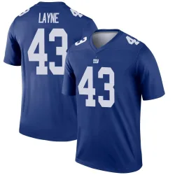 Men's Raheem Layne New York Giants No.43 Legend Jersey - Royal