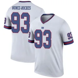 Men's Rakeem Nunez-Roches New York Giants No.93 Legend Color Rush Jersey - White
