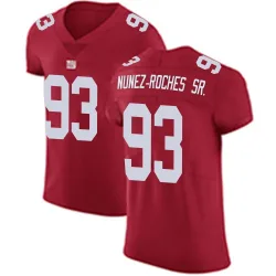 Men's Rakeem Nunez-Roches Sr. New York Giants No.93 Elite Alternate Vapor Untouchable Jersey - Red