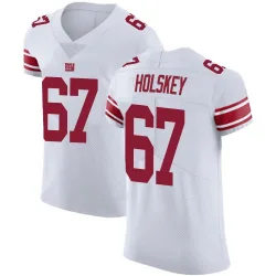 Men's Reid Holskey New York Giants No.67 Elite Vapor Untouchable Jersey - White