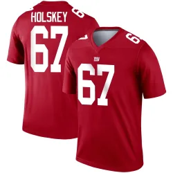 Men's Reid Holskey New York Giants No.67 Legend Inverted Jersey - Red