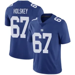 Men's Reid Holskey New York Giants No.67 Limited Team Color Vapor Untouchable Jersey - Royal