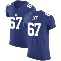 Men's Ricky Lee New York Giants No.67 Elite Team Color Vapor Untouchable Jersey - Royal