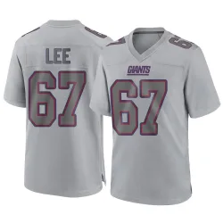 Men's Ricky Lee New York Giants No.67 Game Atmosphere Fashion Jersey - Gray