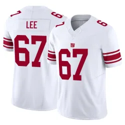 Men's Ricky Lee New York Giants No.67 Limited Vapor F.U.S.E. Jersey - White
