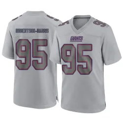 Men's Roy Robertson-Harris New York Giants No.95 Game Atmosphere Fashion Jersey - Gray