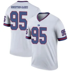 Men's Roy Robertson-Harris New York Giants No.95 Legend Color Rush Jersey - White