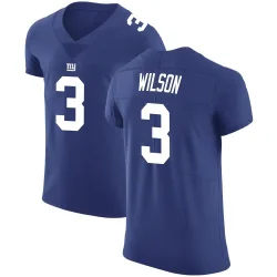 Men's Russell Wilson New York Giants No.3 Elite Team Color Vapor Untouchable Jersey - Royal