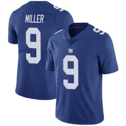 Men's Ryan Miller New York Giants No.9 Limited Team Color Vapor Untouchable Jersey - Royal