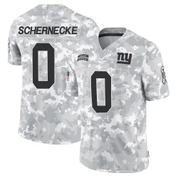 Men's Ryan Schernecke New York Giants No.0 Limited 2024 Salute to Service Jersey - Arctic Camo