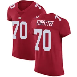 Men's Stone Forsythe New York Giants No.70 Elite Alternate Vapor Untouchable Jersey - Red