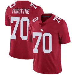 Men's Stone Forsythe New York Giants No.70 Limited Alternate Vapor Untouchable Jersey - Red