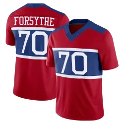 Men's Stone Forsythe New York Giants No.70 Limited Century Alternate Vapor F.U.S.E. Jersey - Red