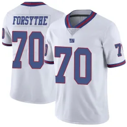 Men's Stone Forsythe New York Giants No.70 Limited Color Rush Jersey - White