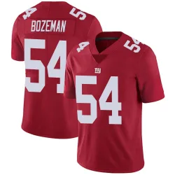 Men's Swayze Bozeman New York Giants No.54 Limited Alternate Vapor Untouchable Jersey - Red