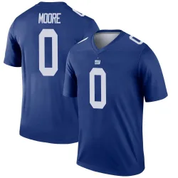 Men's TJ Moore New York Giants No.0 Legend Jersey - Royal