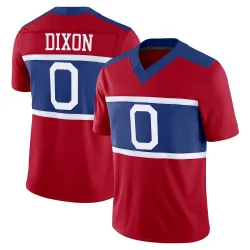 Men's Thaddeus Dixon New York Giants No.0 Limited Century Alternate Vapor F.U.S.E. Jersey - Red